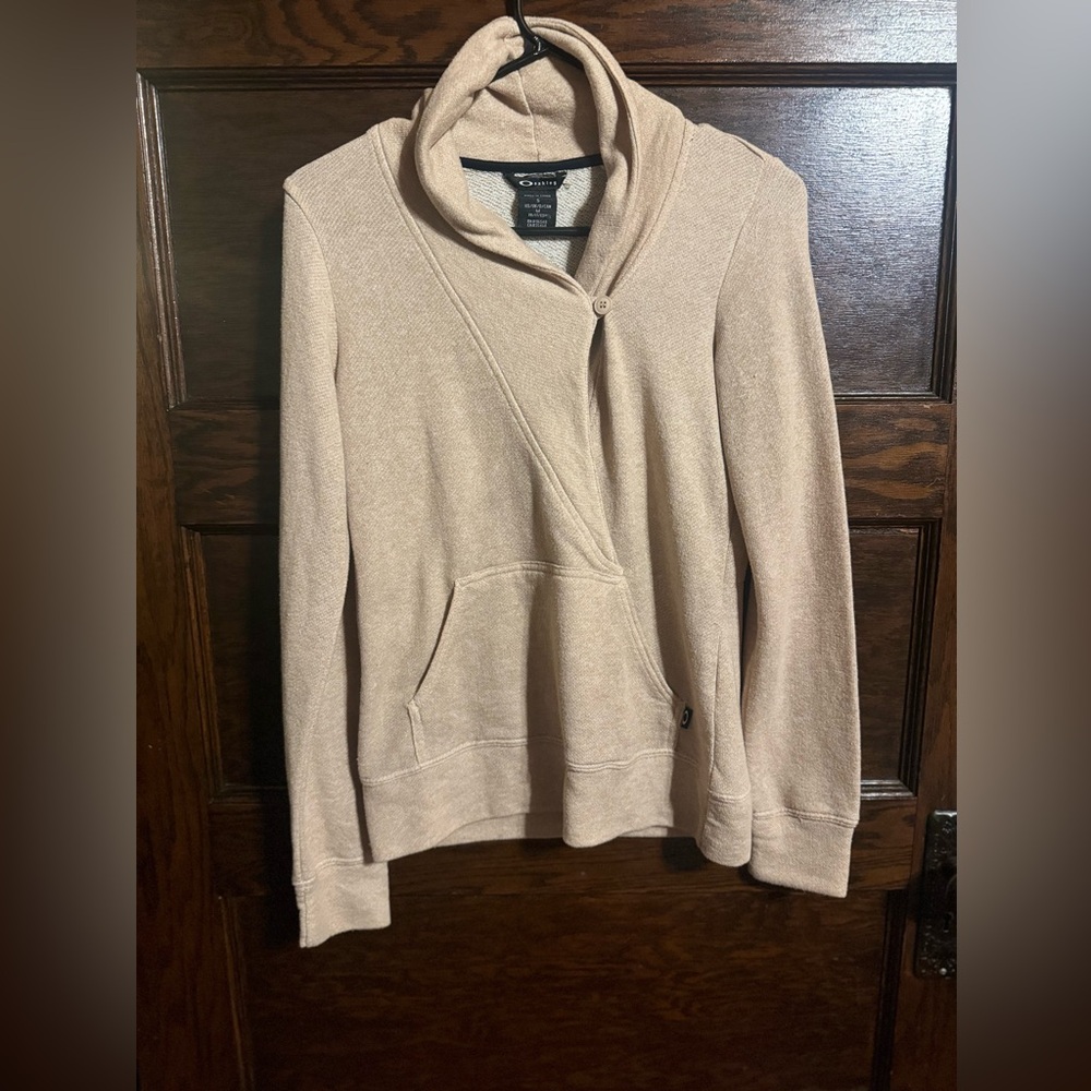 Oakley Women's Cowl Neck Sweater - Cream, Size Small